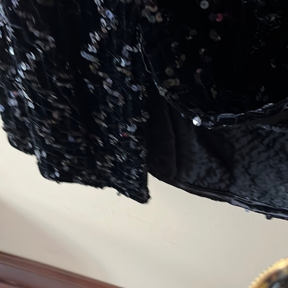 Zum Zum Size 3/4 juniors. A little sequined black Vintage dress - Picture 7 of 10